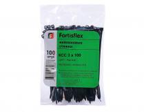 Хомут пластиковый КСС 3х100мм FORTISFLEX (черный) от "Мастер Тайм" - фото №2